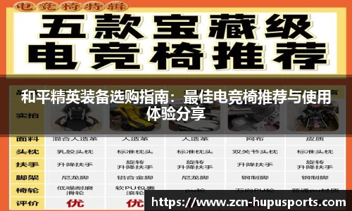 和平精英装备选购指南：最佳电竞椅推荐与使用体验分享